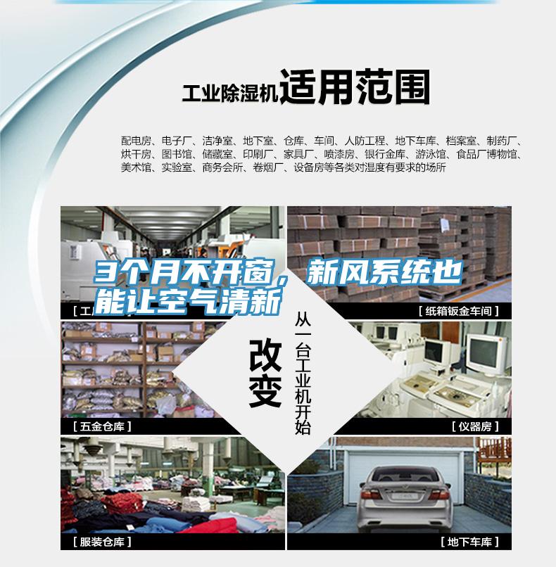 3个月不开窗，新风系统也能让空气清新