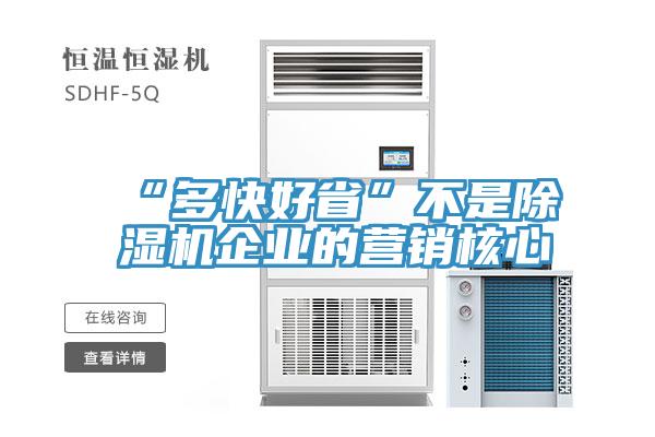 “多快好省”不是MR.好色破解版企业的营销核心
