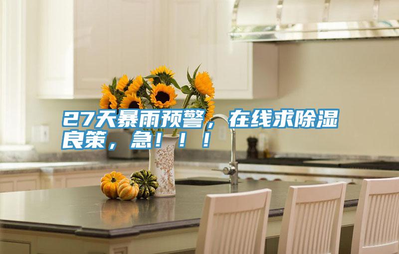 27天暴雨预警，在线求除湿良策，急！！！