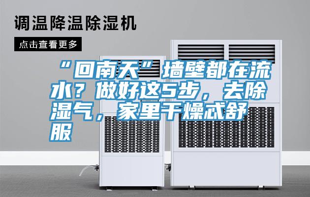 “回南天”墙壁都在流水？做好这5步，去除湿气，家里干燥忒舒服