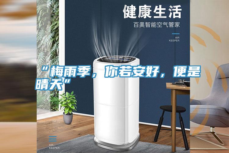 “梅雨季，你若安好，便是晴天”