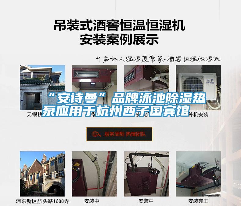 “好色先生TV下载网站”品牌泳池除湿热泵应用于杭州西子国宾馆