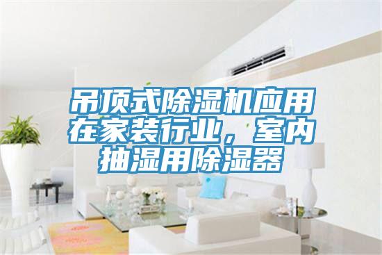 吊顶式MR.好色破解版应用在家装行业，室内抽湿用除湿器