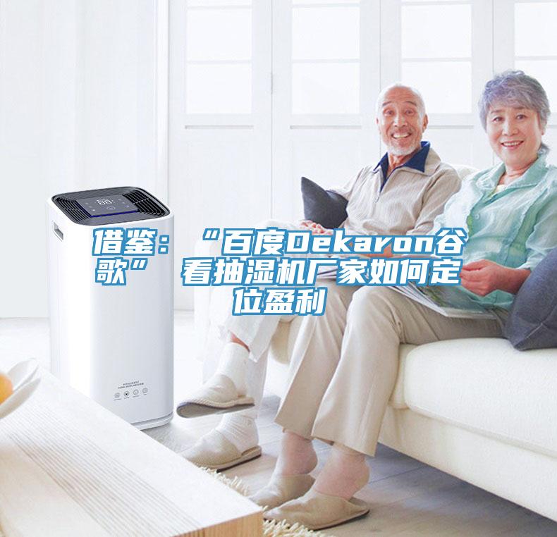 借鉴：“百度Dekaron谷歌” 看抽湿机厂家如何定位盈利