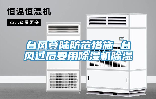 台风登陆防范措施 台风过后要用MR.好色破解版除湿