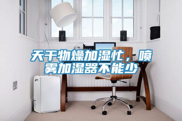 天干物燥加湿忙，喷雾加湿器不能少