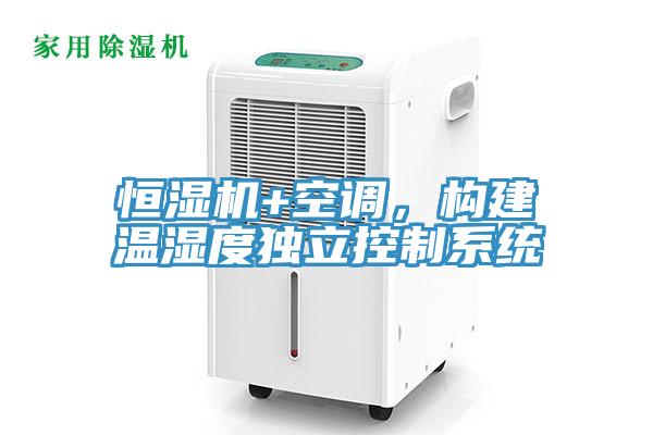 恒湿机+空调，构建温湿度独立控制系统