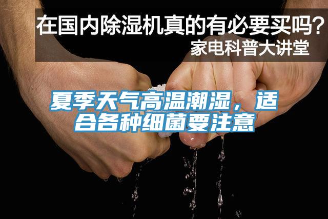 夏季天气高温潮湿，适合各种细菌要注意