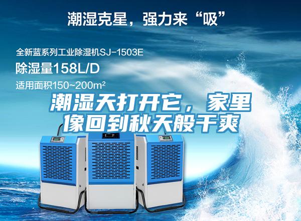 潮湿天打开它，家里像回到秋天般干爽