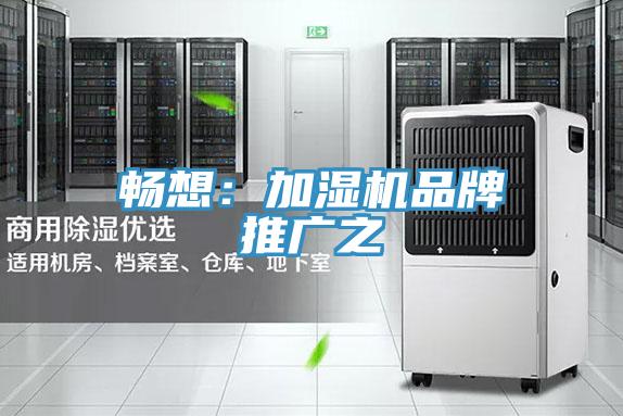 畅想：加湿机品牌推广之