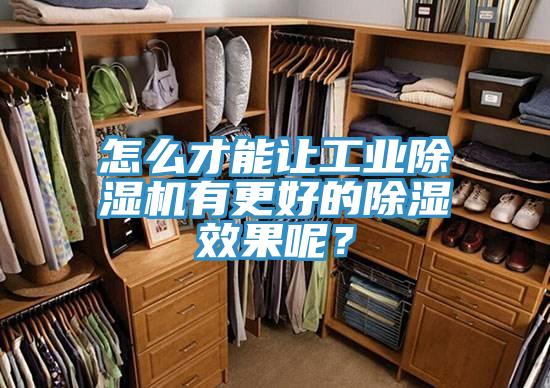怎么才能让工业MR.好色破解版有更好的除湿效果呢？