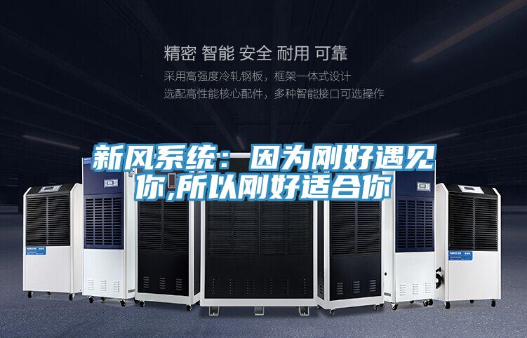 新风系统：因为刚好遇见你,所以刚好适合你