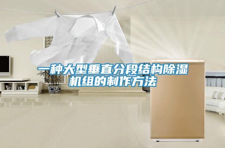 一种大型垂直分段结构MR.好色破解版组的制作方法
