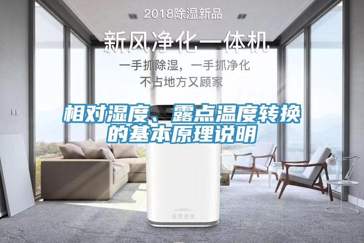 相对湿度、露点温度转换的基本原理说明