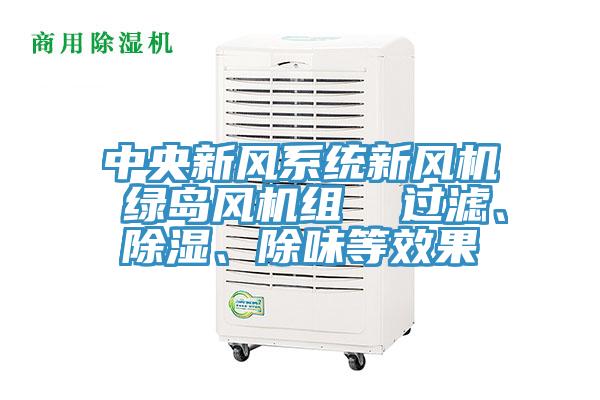 中央新风系统新风机 绿岛风机组  过滤、除湿、除味等效果