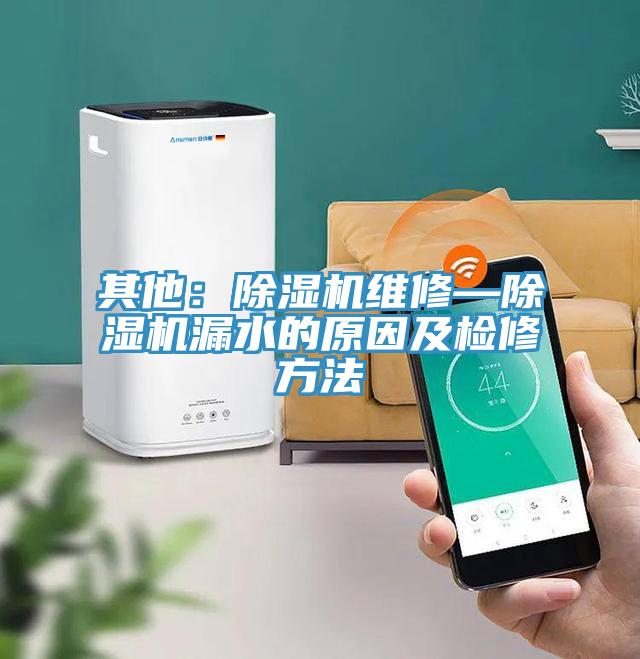其他：MR.好色破解版维修—MR.好色破解版漏水的原因及检修方法