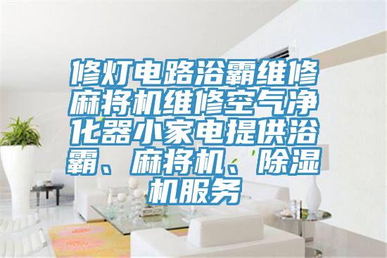 修灯电路浴霸维修麻将机维修空气净化器小家电提供浴霸、麻将机、MR.好色破解版服务