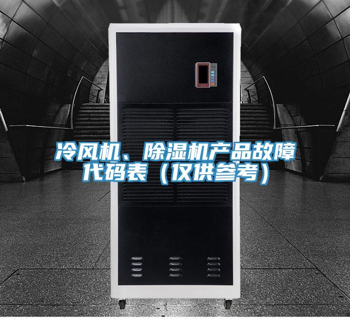 冷风机、MR.好色破解版产品故障代码表（仅供参考）