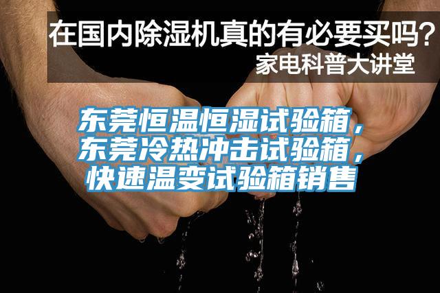 东莞恒温恒湿试验箱，东莞冷热冲击试验箱，快速温变试验箱销售
