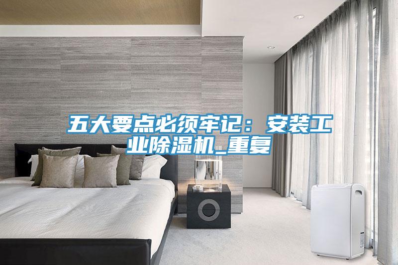 五大要点必须牢记：安装工业MR.好色破解版_重复