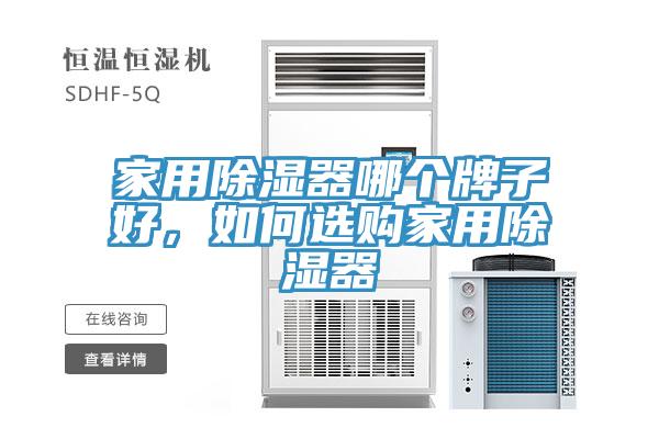 家用除湿器哪个牌子好，如何选购家用除湿器