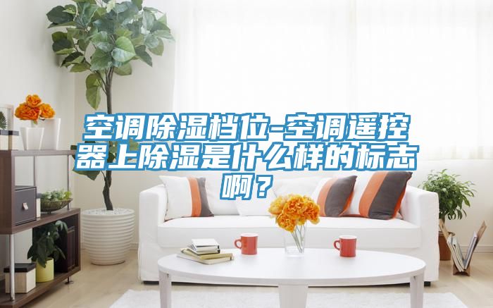 空调除湿档位-空调遥控器上除湿是什么样的标志啊？