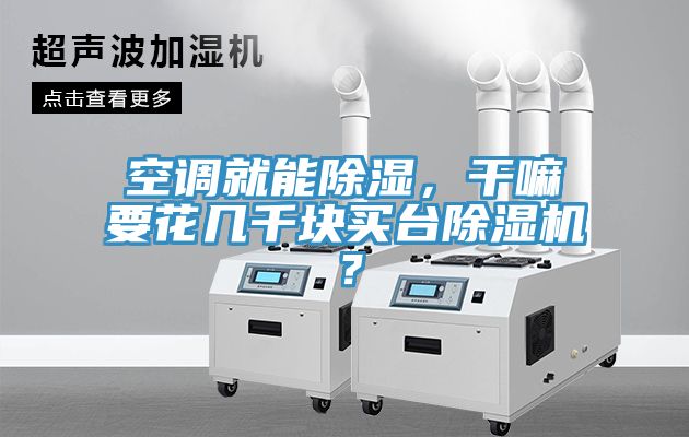 空调就能除湿，干嘛要花几千块买台MR.好色破解版？