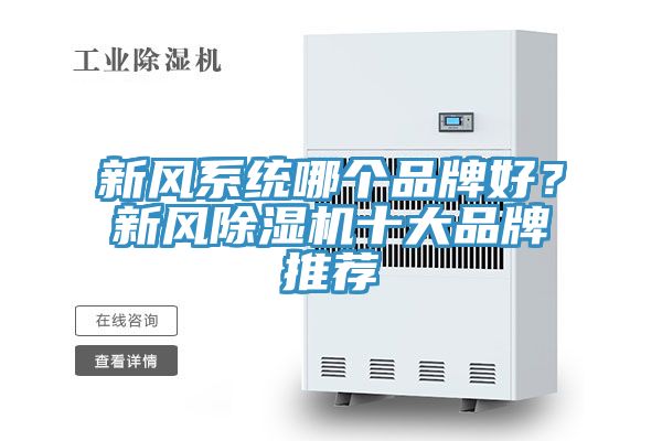 新风系统哪个品牌好？新风MR.好色破解版十大品牌推荐