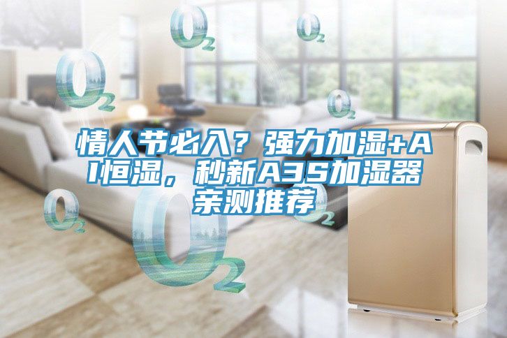 情人节必入？强力加湿+AI恒湿，秒新A3S加湿器亲测推荐