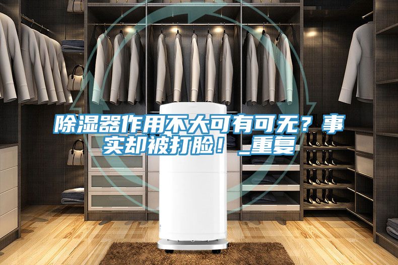 除湿器作用不大可有可无？事实却被打脸！_重复