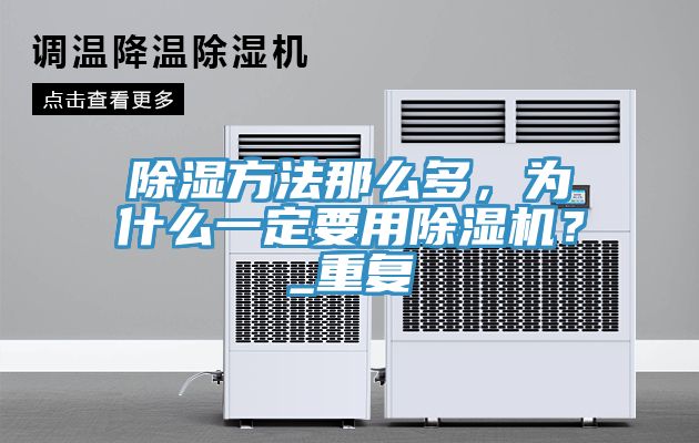 除湿方法那么多，为什么一定要用MR.好色破解版？_重复