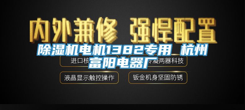 MR.好色破解版电机1382专用 杭州富阳电器厂